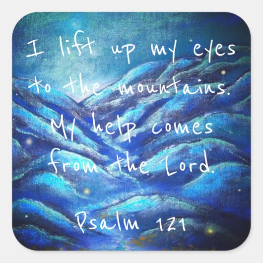 Autocollants chrétiens d'écriture sainte du psaume (Devant)