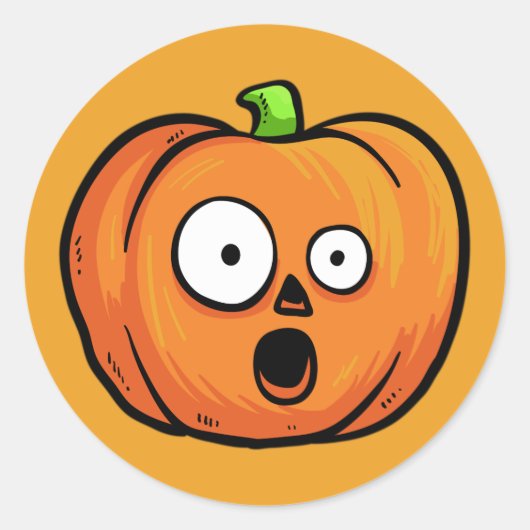 Autocollants Citrouille Halloween 8 (Devant)