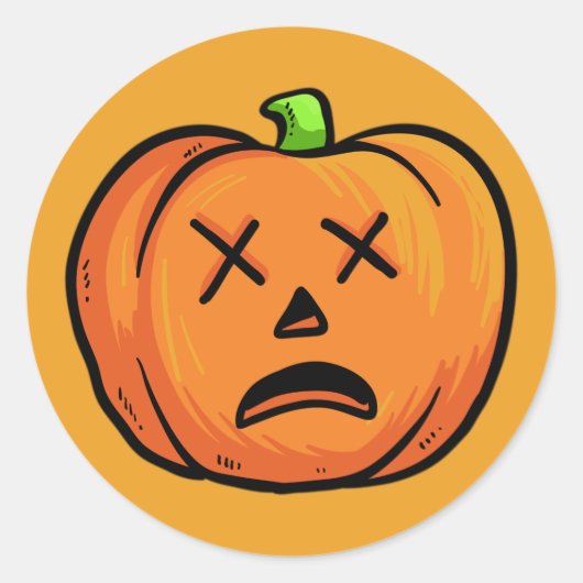 Autocollants Citrouille Halloween 9 (Devant)