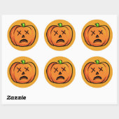 Autocollants Citrouille Halloween 9 (Feuille)