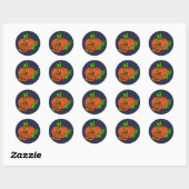Autocollants citrouilles de nuit (Feuille)