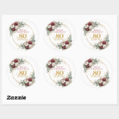 Autocollants Classiques Blush Bourgogne pour 80e A (Feuille)