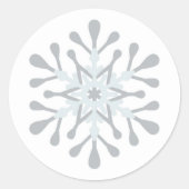 Autocollants classiques de flocon de neige et enve (Devant)