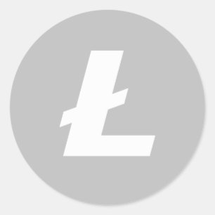 Autocollants classiques de Litecoin LTC (feuille