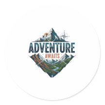 Autocollants classiques Peaks & Valleys Adventure