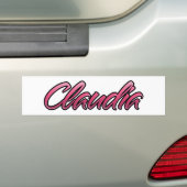 Autocollants Claudia rose pâle (En voiture)