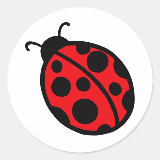 Autocollants Coccinelle Rouge (Devant)