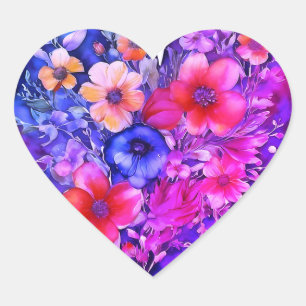 autocollants coeur Love