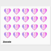 autocollants coeur Love (Feuille)