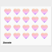 autocollants coeur Love (Feuille)