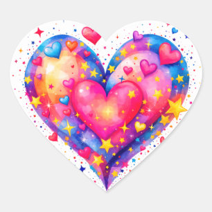 autocollants coeur Love