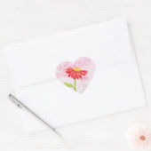 Autocollants Cœur Saint-Valentin Amour Rouge Daisy (Enveloppe)