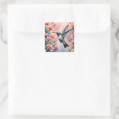 autocollants colibri floral (Sac)