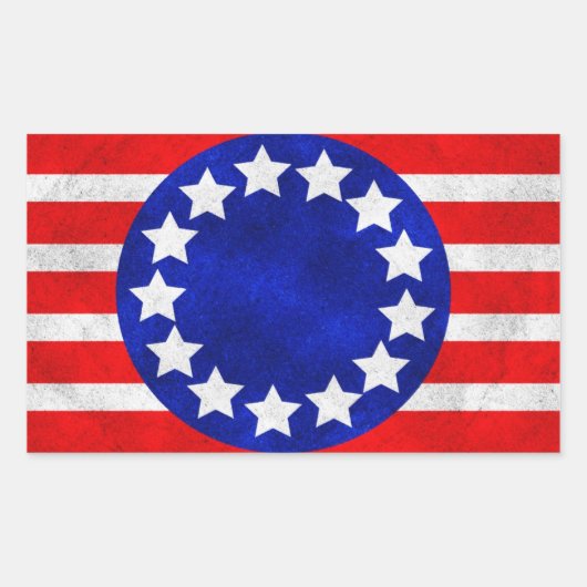 Autocollants coloniaux de bannière étoilée (Devant)