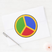 Autocollants colorés des signes de paix (Enveloppe)