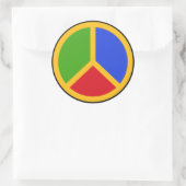 Autocollants colorés des signes de paix (Sac)