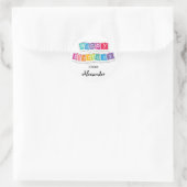 Autocollants Colorés Joyeux Anniversaire pour Cade (Sac)