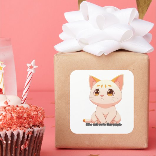 autocollants - Comme des chats plus que des gens (Fête)