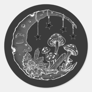Autocollants conçus pour les champignons célestes