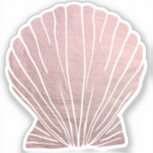 Autocollants Coquillage Or Rose (Recto)