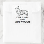 Autocollants Corgi "Keep Calm" (Sac)