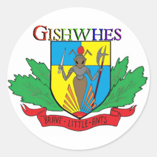 Autocollants courageux de fourmis de Gishwhes