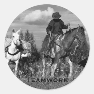 Autocollants Cowboy Horse&Mule