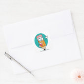 Autocollants Crayon Heureux (Enveloppe)