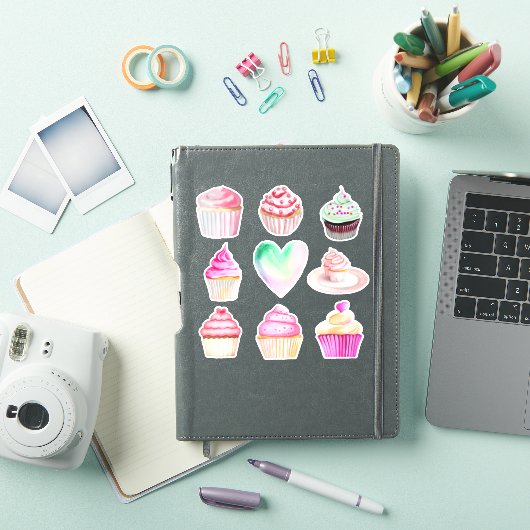 Autocollants Cupcake Love - Collection 2 (Couverture iPad)