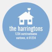 Autocollants d'adresse amusants et modernes (Devant)