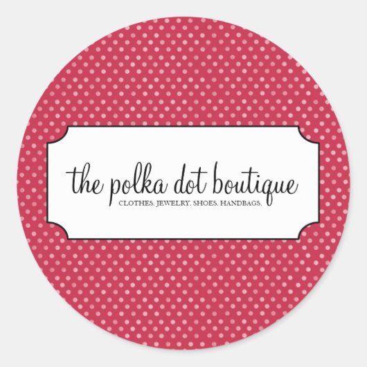 Autocollants d'affaires de point de polka (Devant)
