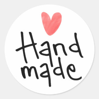 Autocollants d'affaires ronds, faits à la main