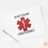 Autocollants d'allergie alimentaire pour la garder (Enveloppe)