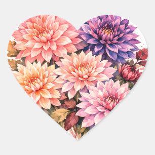 autocollants d'amour de cœur