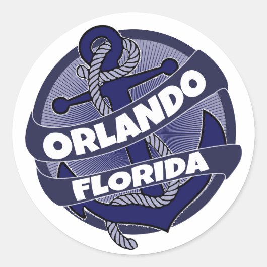 Autocollants d'ancre Orlando Florida (Devant)