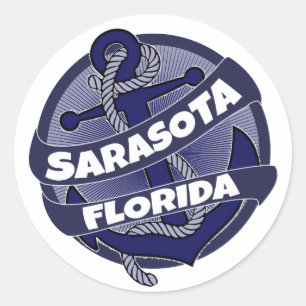 Autocollants d'ancre Sarasota Florida