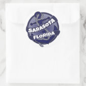 Autocollants d'ancre Sarasota Florida (Sac)
