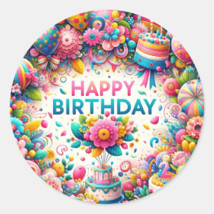 Autocollants d'anniversaire