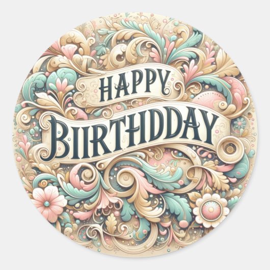 Autocollants d'anniversaire (Devant)