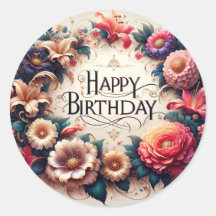 Autocollants d'anniversaire