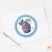 Autocollants d'anniversaire Cupcake (Enveloppe)