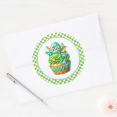 Autocollants d'anniversaire Cupcake (Enveloppe)