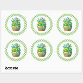 Autocollants d'anniversaire Cupcake (Feuille)
