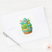 Autocollants d'anniversaire Cupcake (Enveloppe)