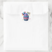Autocollants d'anniversaire Cupcake (Sac)