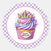 Autocollants d'anniversaire Cupcake (Devant)