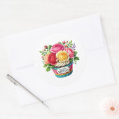 Autocollants d'anniversaire Cupcake (Enveloppe)