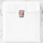 Autocollants d'anniversaire Cupcake (Sac)