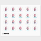 Autocollants d'anniversaire Cupcake (Feuille)