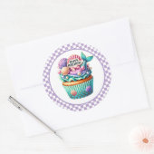 Autocollants d'anniversaire Cupcake (Enveloppe)